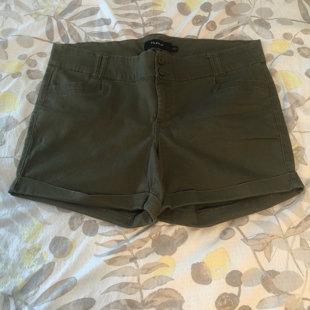 Torrid Dark Green Shorts